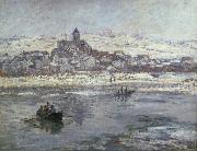 Claude Monet Vetheuil in winter oil